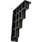 Ekena Millwork Diane Wrought Iron Bracket, (Triple center brace), Antiqued Pewter 2"W x 5 1/2"D x 8"H BKTM02X05X08TDIAPW - alternate 1